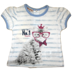 Блуза Brums, размер 9М (74), голубой