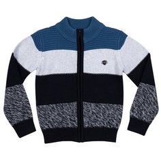 Кардиган Sweet Berry размер 98, синий/серый меланж