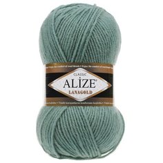 Пряжа ALIZE Lanagold 100гр., 240м (49%шерсть, 51%акрил) (386 лазурный) 5 шт