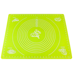 Коврик для выпечки силиконовый Skiico Kitchenware 40х60см / Коврик для раскатки теста Зеленый