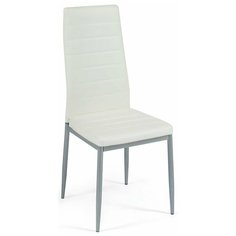Стул TetChair Easy Chair (mod. 24), металл/искусственная кожа, цвет: слоновая кость/серый