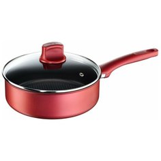 Сотейник Tefal Character C6823275, 24 см, с крышкой, бордовый