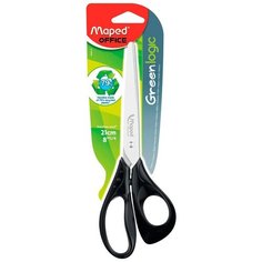 Maped ножницы Greenlogic 21см асимметричные черные