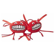 Rogz Catnip Flossy Grinz Red игрушка для кошек с кошачьей мятой, красная, 2 шт в уп CTC04C