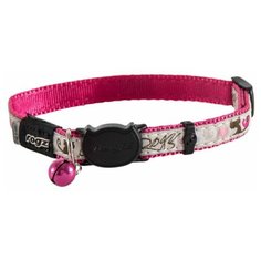 Rogz ошейник для кошки серия Fancy Cat размер S, обхват шеи 20-31 см, серый CB06F