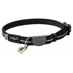 Rogz ошейник для кошки серия Alley Cat размер XS, обхват шеи 16,50-23 см, серый, черный