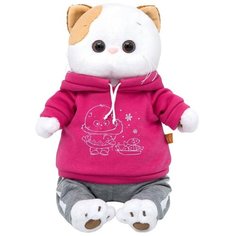 Мягкая игрушка Basik&Ko Кошечка Ли-ли в спортивном костюме, 27 см, в подарочной коробке (LK27-032) Basik&Co
