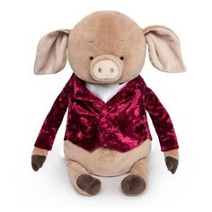 Мягкая игрушка Basik&Ko Свин Патрик Бэкон, 37 см, в подарочном пакете (Ps37-009) Basik&Co