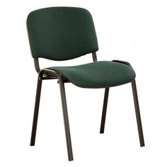 Стул Nowy Styl "Изо", каркас черный, обивка ткань черно- зеленая С 32