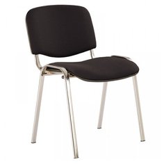 Стул Nowy Styl "Изо", каркас хром, обивка ткань черная