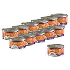 Влажный корм для кошек Almo Nature Daily, беззерновой, с кроликом 12 шт. х 85 г (мусс)