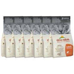 Сухой корм для кошек Almo Nature Holistic Maintenance, с жирной рыбой 6 шт. х 400 г