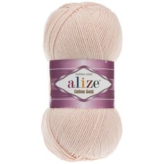 Пряжа ALIZE Cotton gold (55%хлопок,45%акрил)ТУ (382 телесный) 5 шт