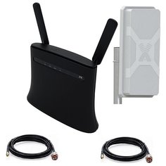 Zte Mf283 4g Lte Wi-fi роутер с антенной Mimo панельной и кабелем 2х10м 003637