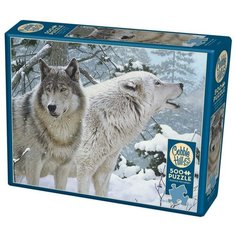 Пазл Cobble Hill 500 деталей: Дыхание зимы (волки)