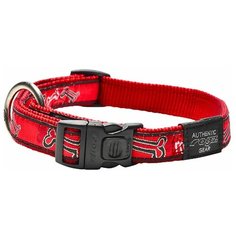 Rogz ошейник для собак особо крупных пород размер XL серия Fancy Dress, обхват шеи 340-560 мм, красный