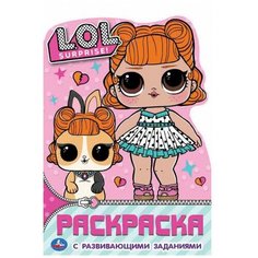 Раскраска УМка Лол (развивающая раскраска с вырубкой в виде персонажа)