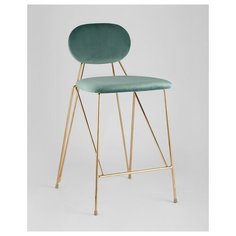 Стул Элис полубарный, вельвет, мятный(комплект 2 стула) Stool Group