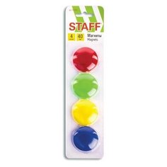Магниты для доски STAFF 237484, 12 уп, ассорти
