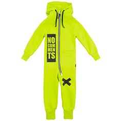 Комбинезон из футера NIKASTYLE 8т7521.2 салатовый 92-52