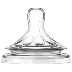 Соска Philips AVENT Natural силиконовая SCF654/27 6м+, 2 шт. бесцветный