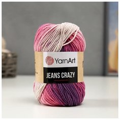 Пряжа "Jeans crazy" 55% хлопок, 45% акрил 160м/50гр (8206 принт) 1моток 3345039 Yarn Art