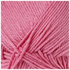Пряжа "Бонди" 100% мерсеризованный хлопок 270м/100гр (054 супер розовый) 1моток 4281784 Камтекс