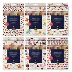 Карандаши Bruno Visconti, цветные, 36 цветов , HappyColor, Арт. 30-0058, упаковка в ассортименте