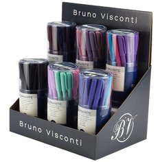 Ручка "SlimWrite."шариковая 0.5 ММ, синяя В препаке на 6 ТУБ ручек (144 ручки) Bruno Visconti