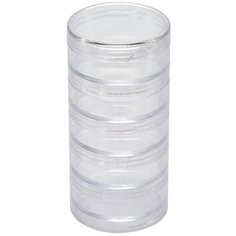 Контейнер пластиковый цилиндрический 12.5 Х 6 СМ, 6 секций, Арт. 2-750/29 Hobby Time