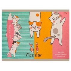 Альбом Проф-Пресс Котики и рыбки 29 х 20 см (A4), 100 г/м², 20 л.