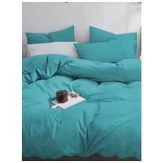 Постельное белье GoodNight Сатин Делюкс евро (с нав. 50х70) лагуна