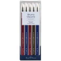 Набор из 5-ти ручек Bruno Visconti, шариковые, 0.38 мм, синие, PointWrite. ORIGINAL, Арт. 20-0210-5