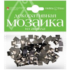 Мозаика декоративная из акрила 8Х8 ММ,100 ШТ., черный, Арт. 2-334/02 Hobby Time