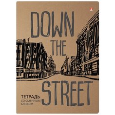 Тетрадь со сменным блоком Альт, А5 (165 х 220 х 35 мм), "вниз ПО улице. Лондон" 160л., клетка, Арт. 7-160-081/53,