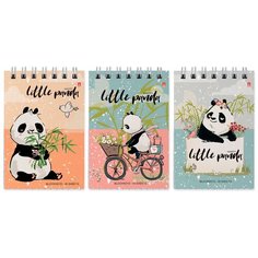 Блокнот Альт, А7 (68 х 104мм), "удивительные панды" 40 л., Арт. 3-40-549, обложка в ассортименте