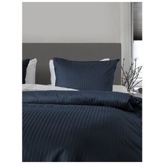 Постельное белье GoodNight Страйп-сатин дуэт (с нав. 50х70) мокрый асфальт