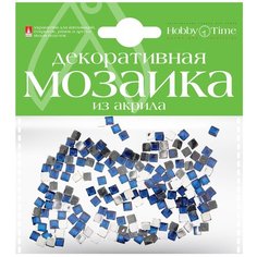 Мозаика декоративная из акрила 4Х4 ММ,200 ШТ., синий, Арт. 2-335/03 Hobby Time