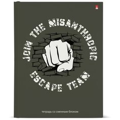 Тетрадь со сменным блоком Альт, А5 (165 х 220 х 35 мм), "ESCAPE TEAM" 160л., клетка, Арт. 7-160-081/112,