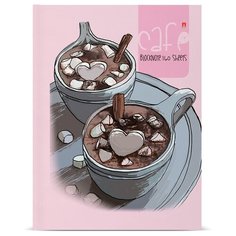 Блокнот Альт, А6 (110 х 145 мм.), "кофемания. Горячий шоколад" мультиколор 160л., Арт. 3-160-002/28