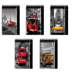 Блокнот Альт, А5 (127 х 202 мм), "города" 40 л., Арт. 3-40-463, обложка в ассортименте