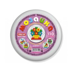 01087 Мозаика (диаметр 13мм/110 деталей) круглая коробка Стеллар