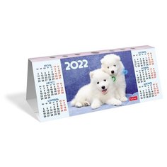 Календарь домик настольный Картон 270г/кв. м с фигурной высечкой на 2022г серия - Ассорти- 5 дизайно Hatber
