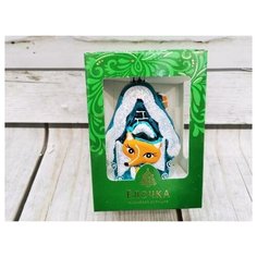 Елочное украшение, "Домик лесной" 82мм С913 Елочка