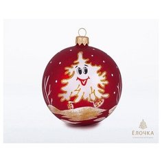 Елочное украшение, шар Ш5 "Ёлочка" С78(3) Елочка