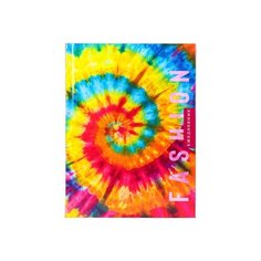 Ежедневник А5. 136л. Яркий ТАЙ- ДАЙ (136-3446) 7БЦ. лен. цвет. мелов обл недатиров. Проф Пресс