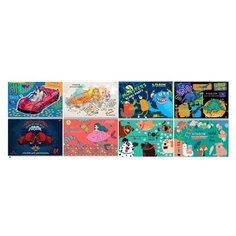 ТМ"Profit"Альбом для рисования А4 16л. Микс (Микс-8024) скр. облофсбл- офс. Проф Пресс