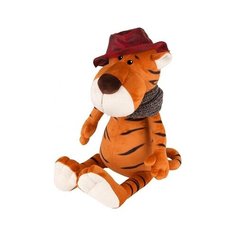 Мягкая Игрушка Maxitoys Luxury, Тигр Глеб в Шляпе и Вязаном Шарфе, 20 см MT-MRT022104-20