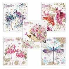 Тетрадь общая 48л, А5 Альт "Сказочный мир" (клетка, скрепка, картон мелованный) 60шт. (7-48-446)