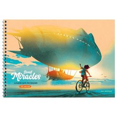 Альбом для рисования А4, 40л ArtSpace "Рисунки. Вперед за мечтой" (100 г/кв.м, спираль) 4шт. (А40сп_36072)